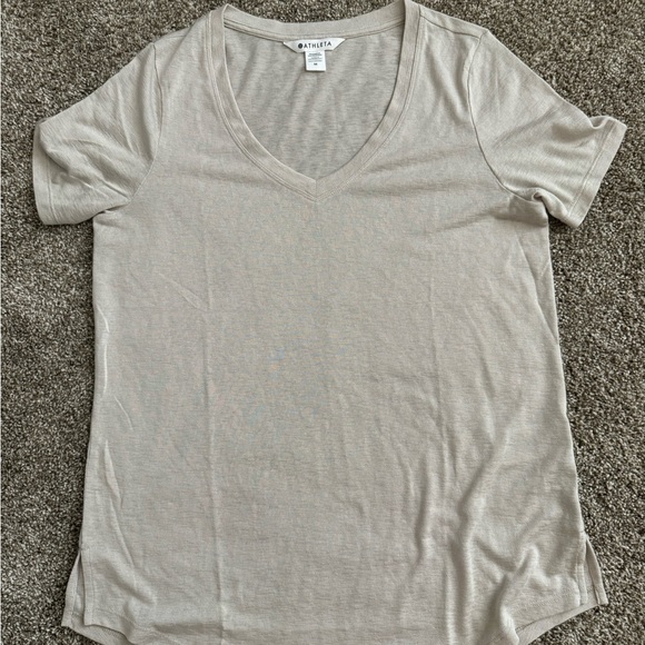 Athleta Women’s Breezy Scoop V-Neck Short Sleeve Tee Size Medium EUC - Picture 8 of 8
